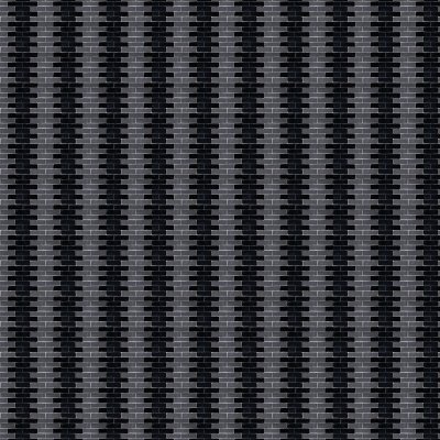 Marble Systems Black, Gray Glossy Woven Zellige Mosaic 12x12 - Black, Gray - 12" x 12" x 1/2"