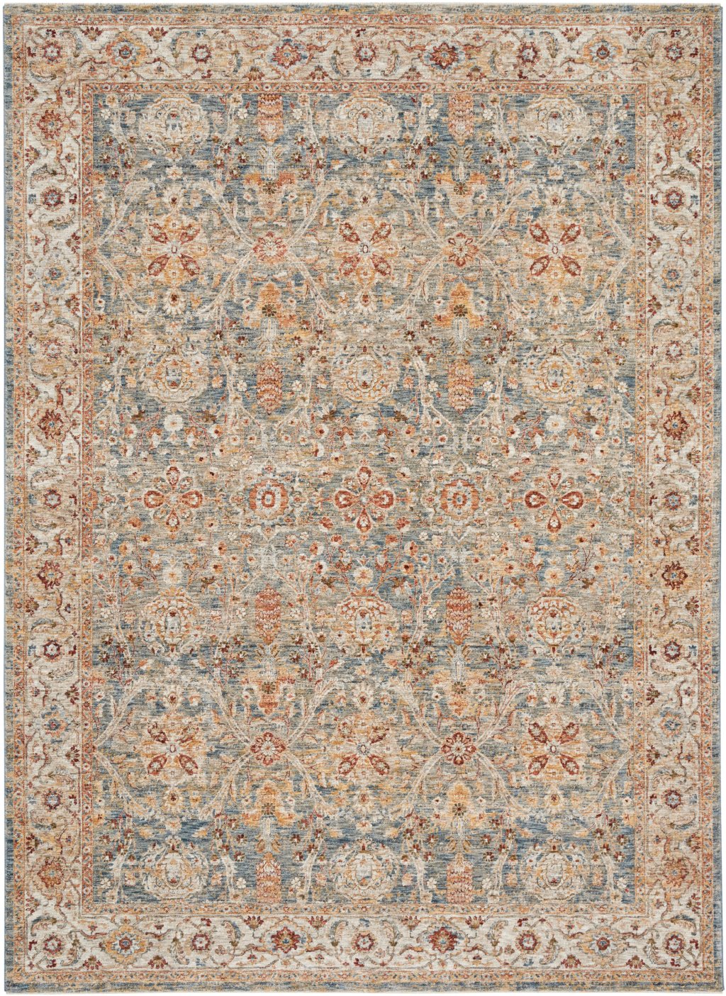 Nourison Home Nourison Sahar SHR03 9'3" x 12'7" Blue Persian Indoor Rug