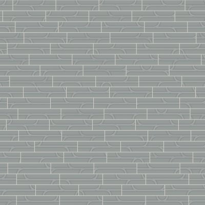Qualis Ceramica Geometra 3x12 Charcoal Ivy - Random Length