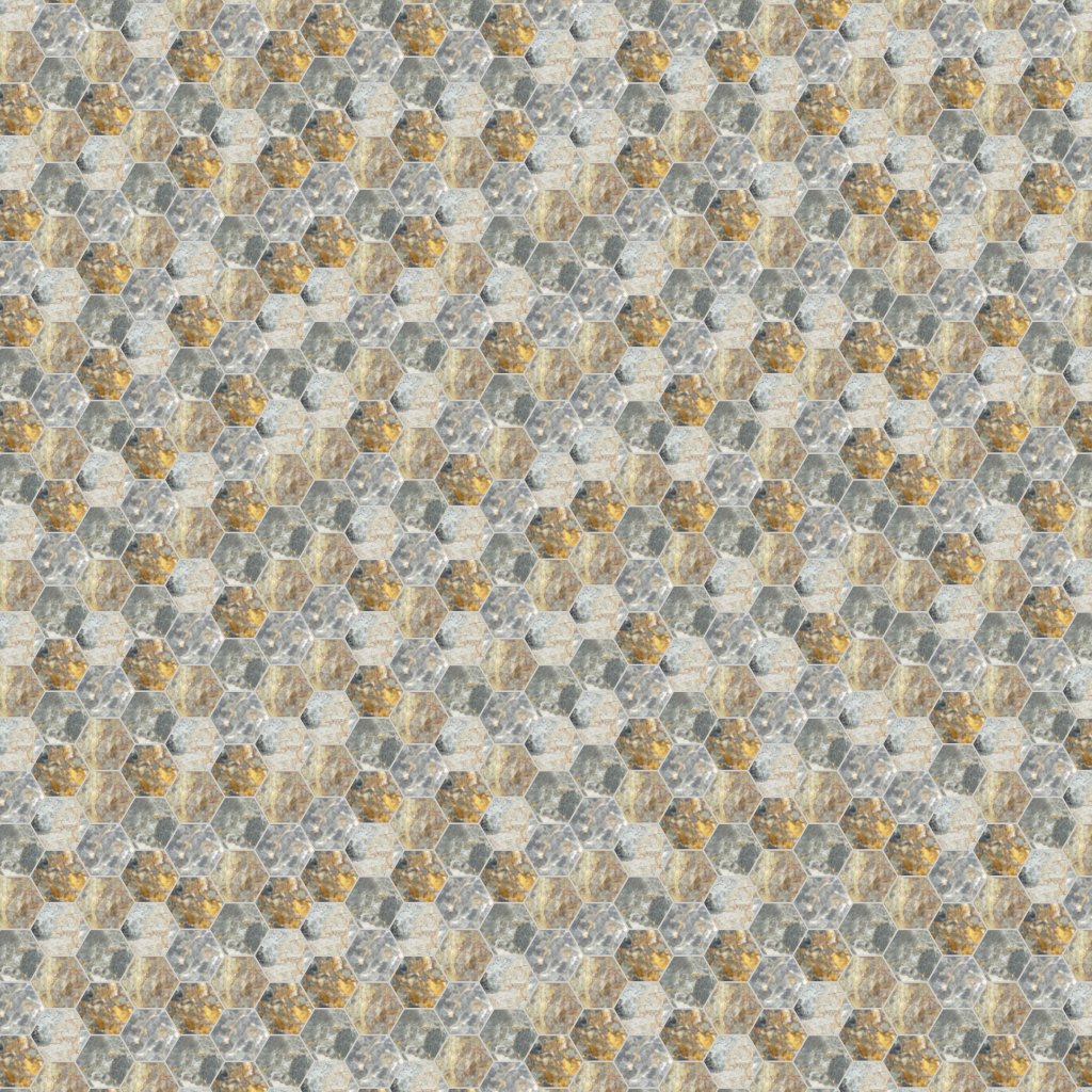 Qualis Ceramica Chelsea Collection Hexagon Royal Vein Mosaic