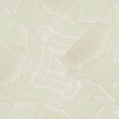 Qualis Ceramica Lustra 36x36 Onyx Crema Polished - Herringbone