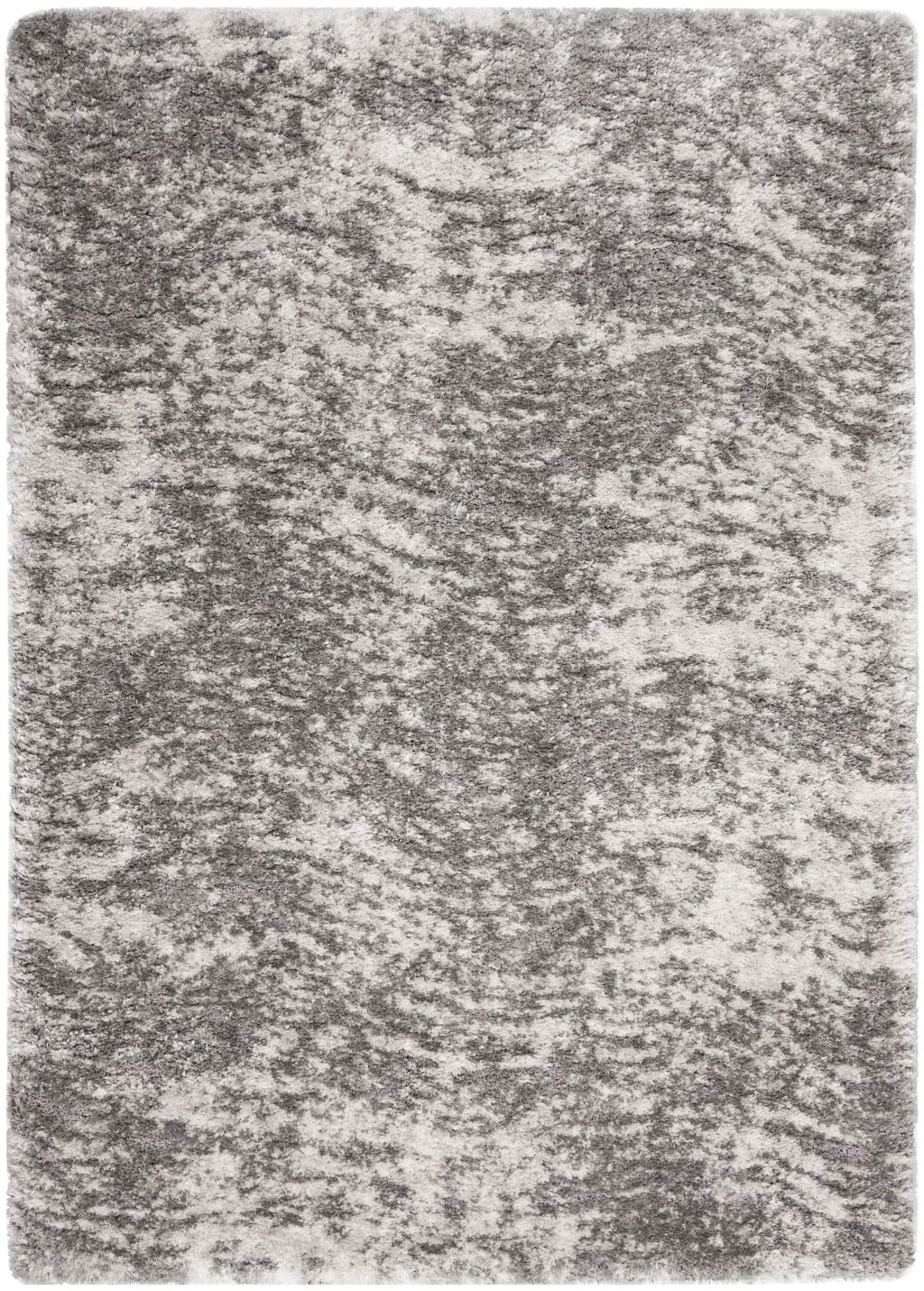 Nourison Home Nourison Luxurious Shag LXR04 6'7" x 9'2" Charcoal Grey Shag Indoor Rug
