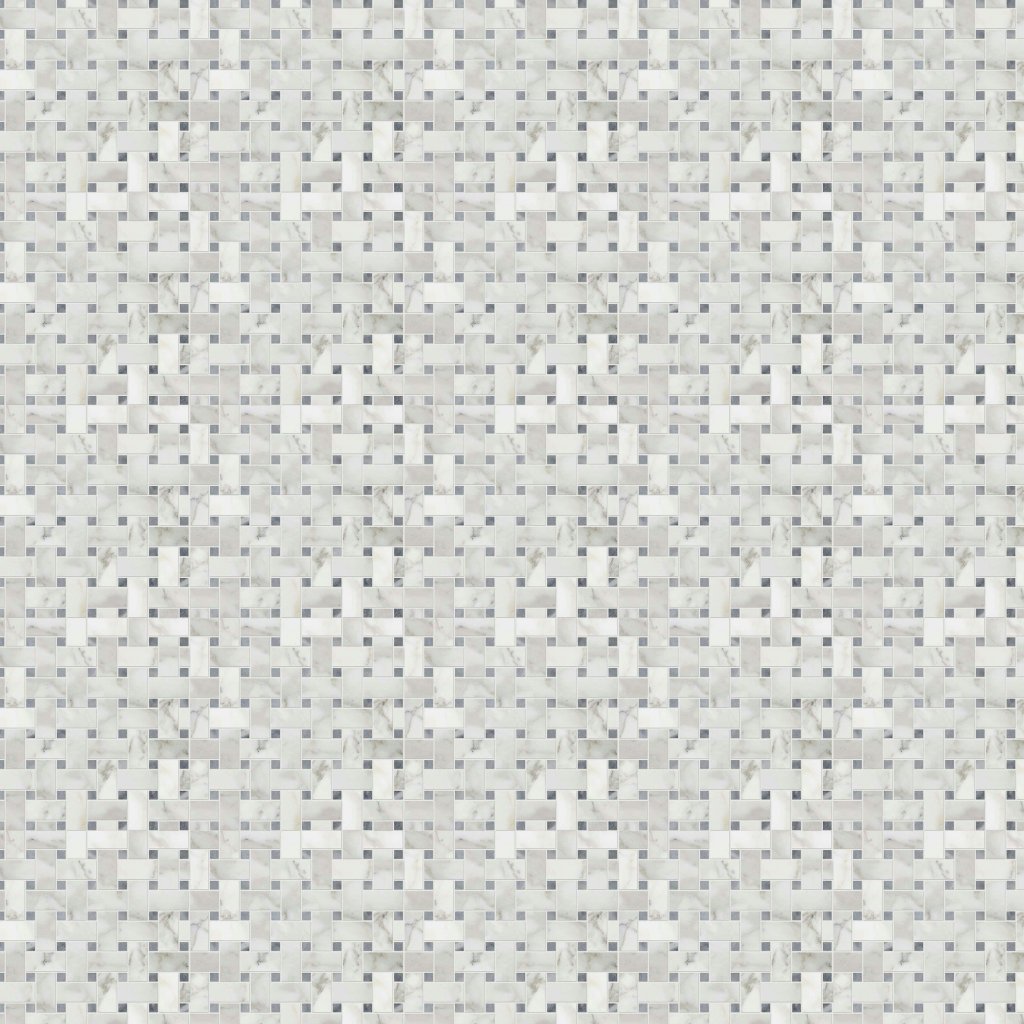 Marble Systems Calacatta Gold Polished Bardiglo Marble Mosaic 12x12 - Calacatta Gold