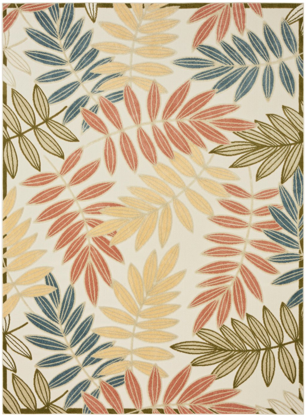 Nourison Home Nourison Aloha ALH18 7'10" x 10'6" Ivory Rose Modern Rug