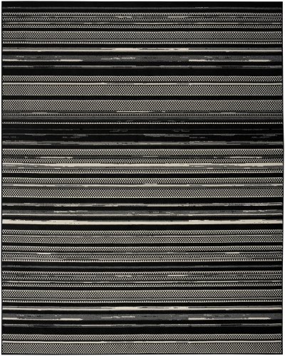 Nourison Home Nourison Grafix GRF41 5'3" x 7'3" Black White Modern Indoor Rug - 7'10" x 9'10"