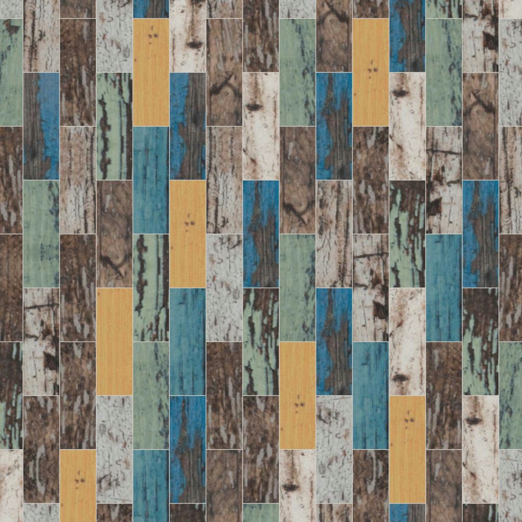 Qualis Ceramica Chelsea Collection Multicolor Wood 1.1"x4" Glazed Ceramic Mosaic