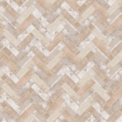 Qualis Ceramica Riviera Tileworks Hampton Collection Cinnamon - Herringbone