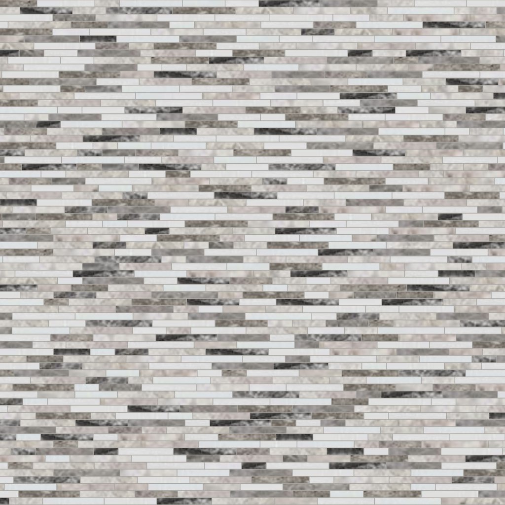 Marble Systems Granada Blend Polished Bamboo Marble Mosaic 6x12 - Granada Blend