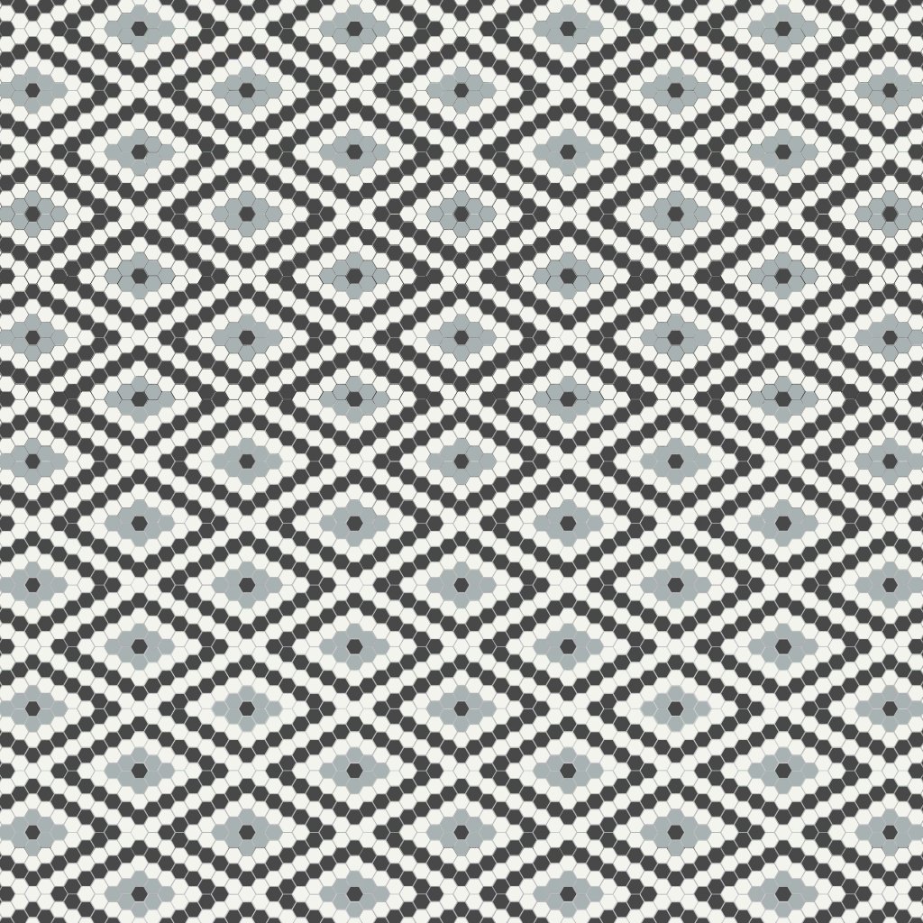 Qualis Ceramica Traditions Dawn Blend Diamond Matt Mosaic
