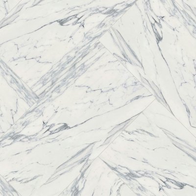 Qualis Ceramica Royal Stoneworks 24X48 Regal White Vein Polished - Herringbone