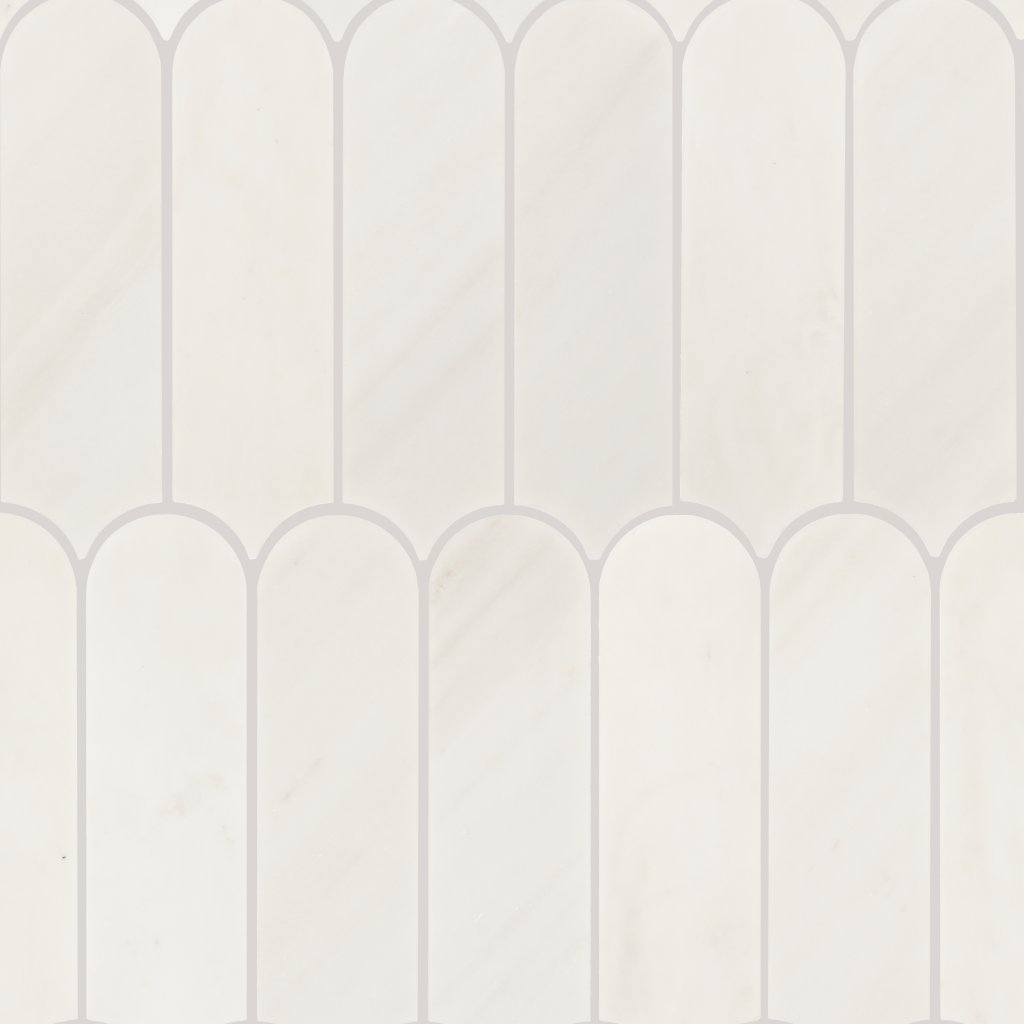 Daltile Eclessia Marble Pacifica, Elongated Fan, Polished - Pacifica
