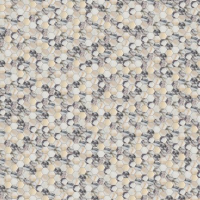 Marble Systems Calacatta Picasso Honed Hexagon 1x1 Marble Mosaic 11 1/2x12 1/4 - Calacatta Picasso - 11 1/2" x 12 1/4" x 3/8"
