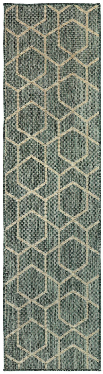 Nourison Home Nourison Horizon Indoor/Outdoor HOZ01 9' x 12' Green Modern Rug - 2' x 6'