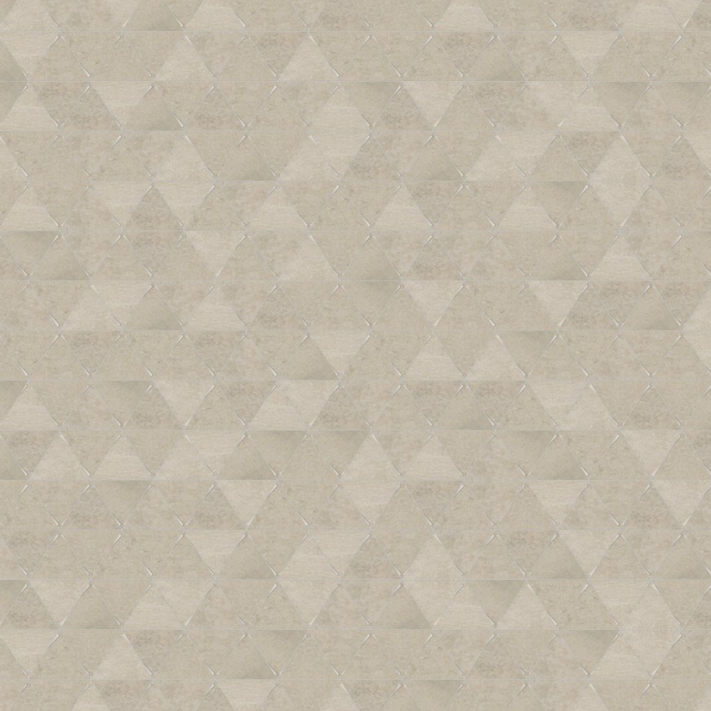 Daltile Chord Canon Grey, Triangle, 3X3, Matte - Canon Grey