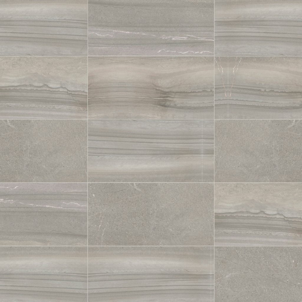 Qualis Ceramica Rhythm Symphony Gray 12X24F