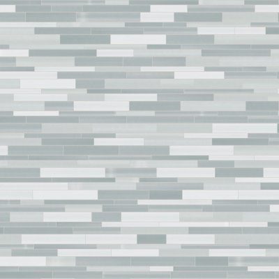 Qualis Ceramica Element Shades Of Grey Blend Random Strip Mosaic - 12" x 13"