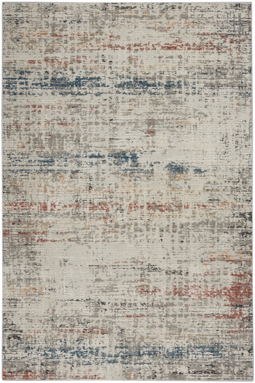 Nourison Home Nourison Rustic Textures RUS14 6' x 9' Light Grey Multi Modern Indoor Rug