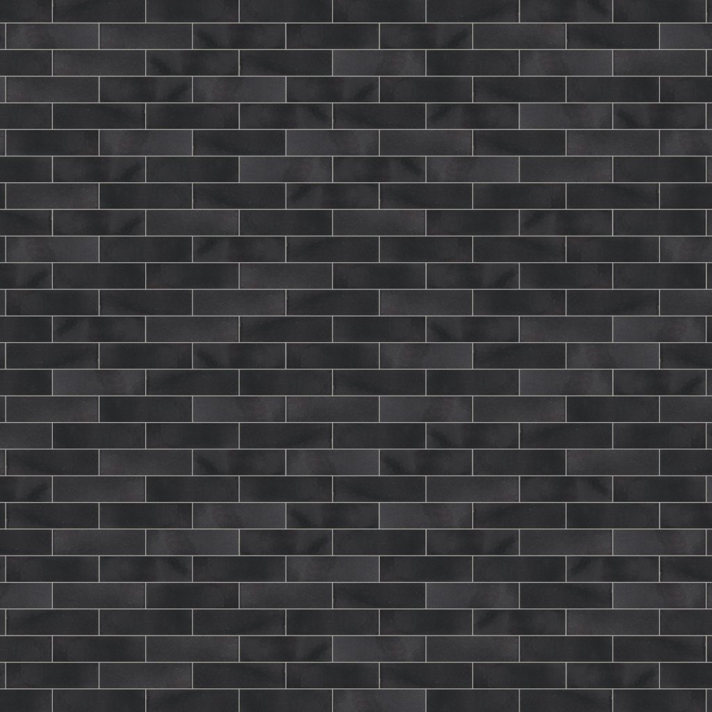 Perfect Storm Glossy Thin Brick Tile 2 1/8x7 1/2 - Perfect Storm