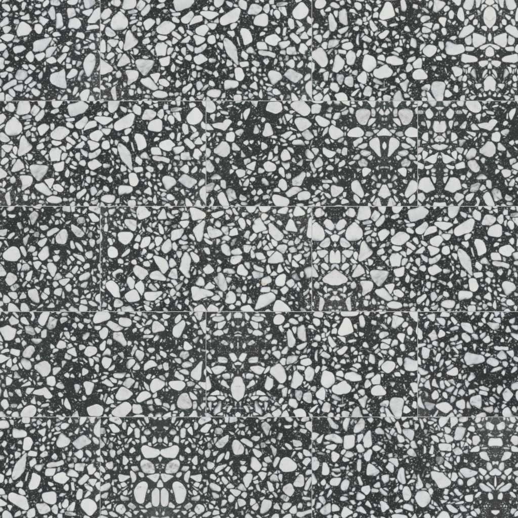 Daltile Outlander Onyx, Rectangle, 12X24, Grande, Stepwise, Matte - Onyx