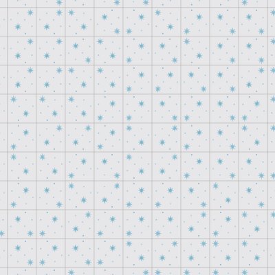 Marble Systems Pure White, Ocean Glossy Serendipity Ceramic Tile 6x6 - Pure White, Ocean - 6" x 6" x 3/8"