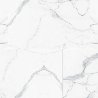Qualis Ceramica Royal Stoneworks 48X48 Grandvein White Honed - Alternating 1/3