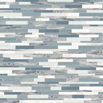 Qualis Ceramica Linear Waterfall Mosaic - 11,57" x 14,02"