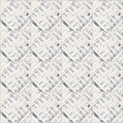 Marble Systems Lilac Honed Ponte Marble Mosaic 14 5/16x14 5/16 - Lilac - 14 5/16" x 14 5/16" x 3/8"