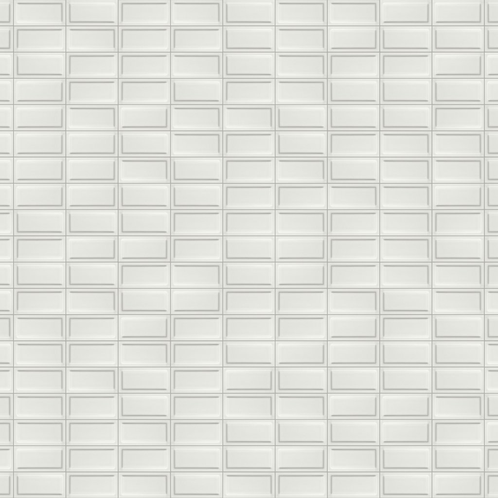 Marble Systems Tulum White Glossy Ennis Ceramic Accent Tiles 3x6 - Tulum White