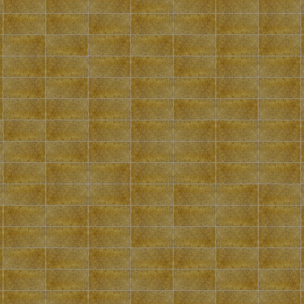 Marble Systems Mustard Crackled Ceramic Tile 4x8 - Mustard