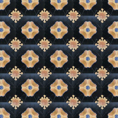 Marble Systems Nero Matte Finestre Marble Mosaic 14x14 - Nero - 14" x 14" x 5/8"