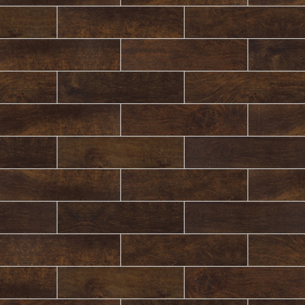 Daltile Broxburn Dark Brown, Plank, 6X24, Matte - Dark Brown