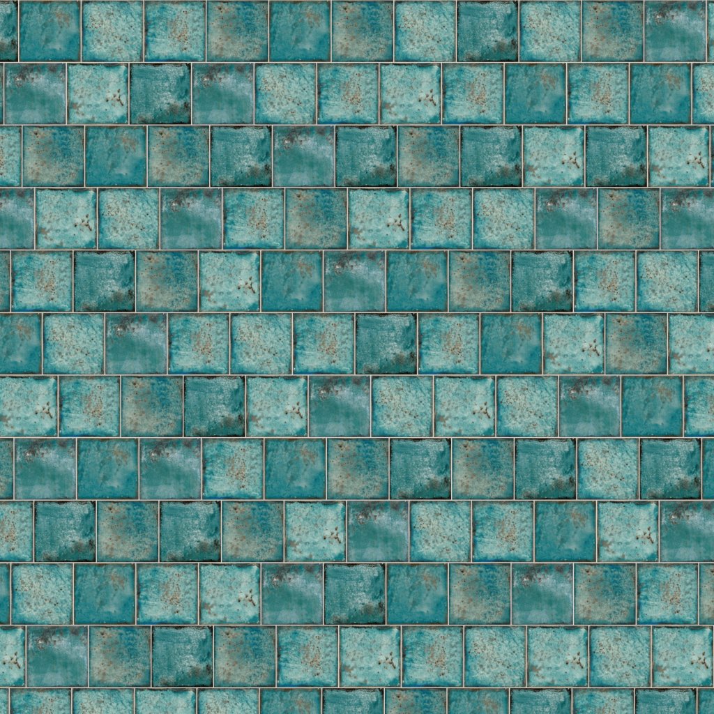 Qualis Ceramica Jamaica 5x5 Teal Gloss
