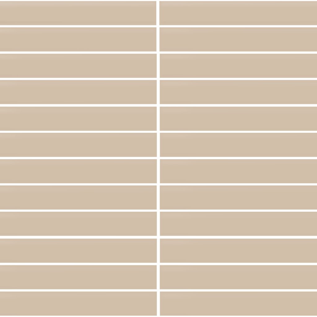 Daltile Color Wheel Mosaic Matte Urban Putty, Straight Joint, 1X6, Matte - Matte Urban Putty