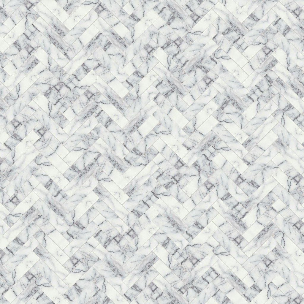 Qualis Ceramica Lilac Volta 1.25x4 Herringbone Mosaic
