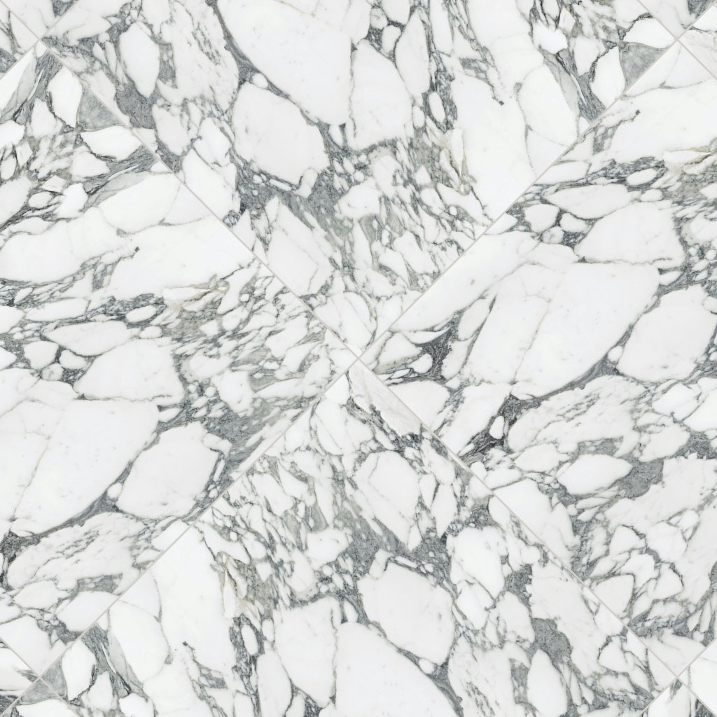 Qualis Ceramica Royal Stoneworks 36X36 Italian Arabescato Honed
