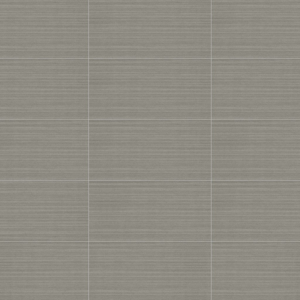 Daltile Fabric Art Modern Linear Medium Gray, Rectangle, 12X24, Modern Linear, Matte - Modern Linear Medium Gray