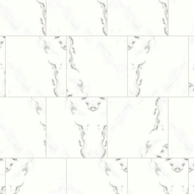 Qualis Ceramica Classic 18X18F Calacatta - Alternating 1/3