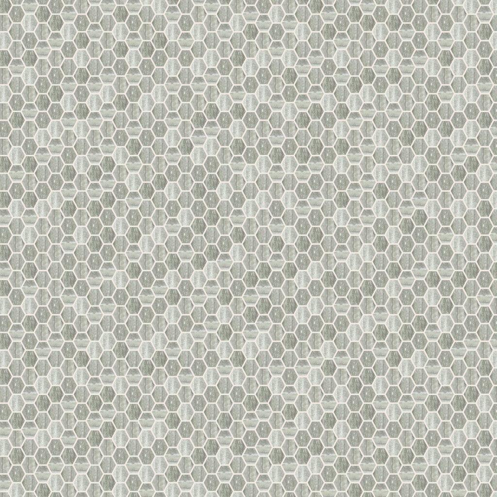 Qualis Ceramica Luxury Treiste Travertini 2" Hexagon Honed - Cream