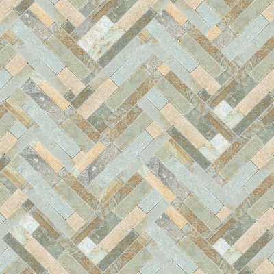 Qualis Ceramica Ledger Stone 6x24 Split Face Corner - 10" x 20"