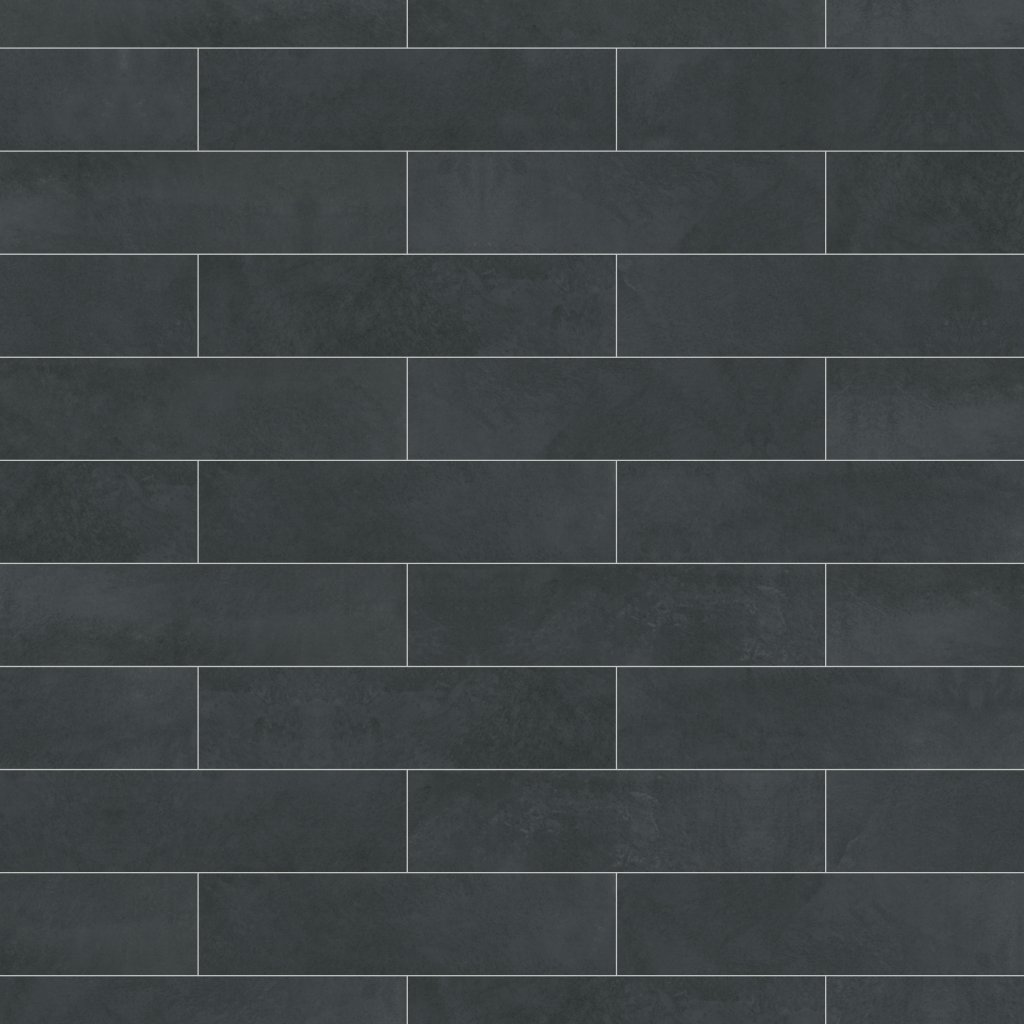 Daltile Indoterra Volcanic Ash, Rectangle, 6X24, Stepwise, Matte - Volcanic Ash