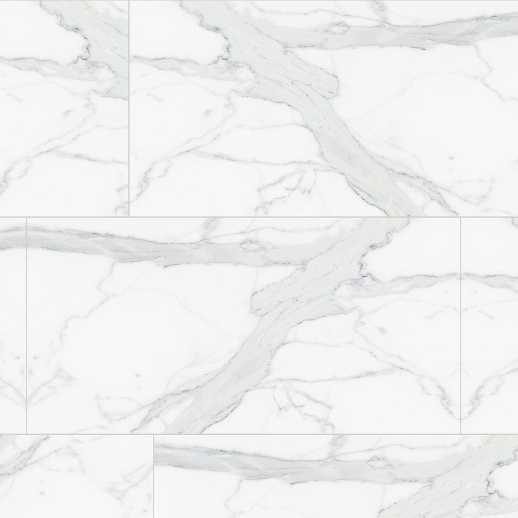 Qualis Ceramica Royal Stoneworks 24X48 Grandvein White Honed