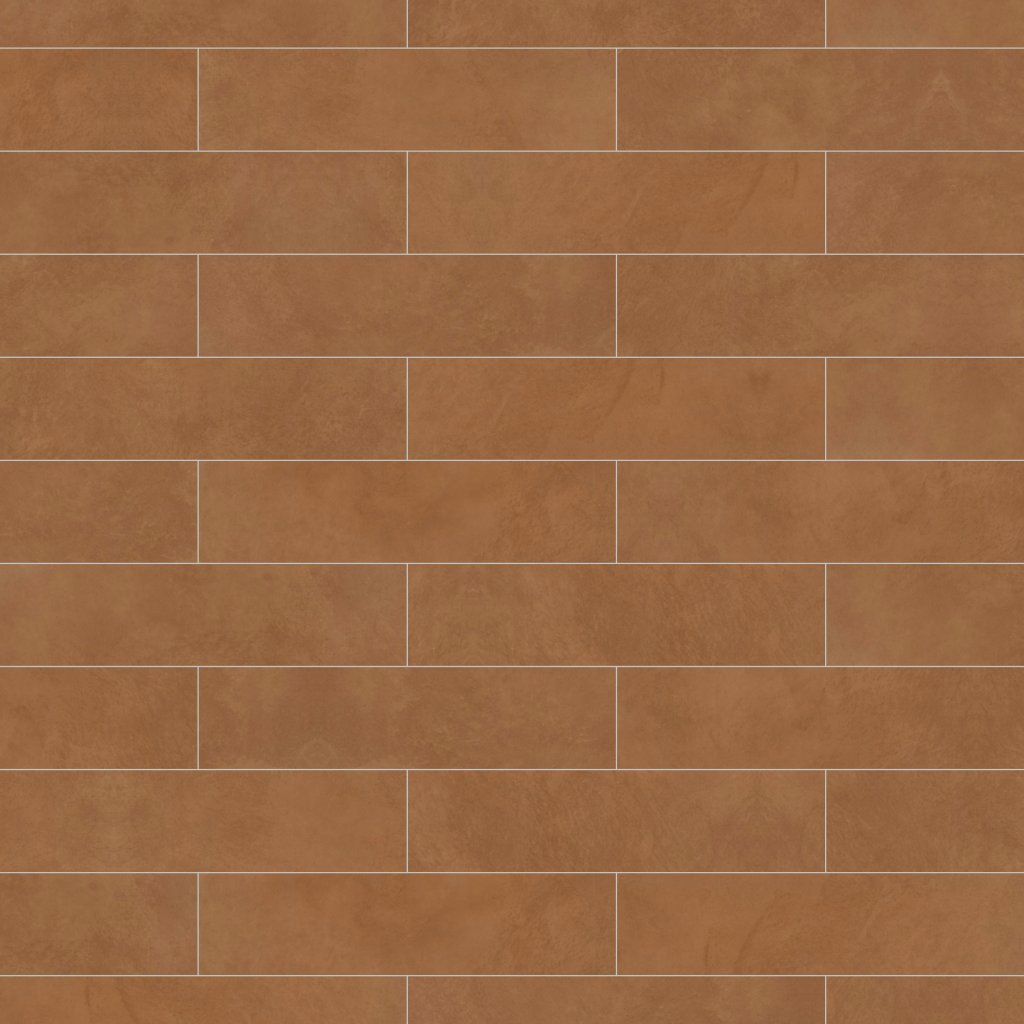Daltile Indoterra Brick, Rectangle, 6X24, Stepwise, Matte - Brick