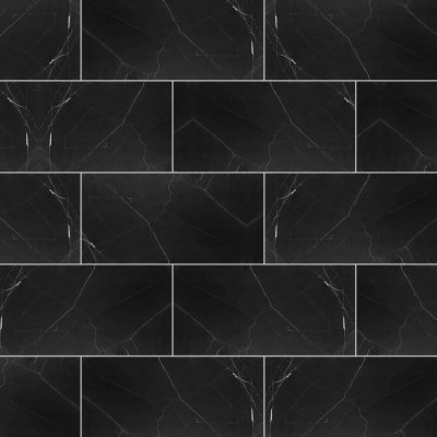 Qualis Ceramica Galaxia Nero 12x24 - Alternating 1/2