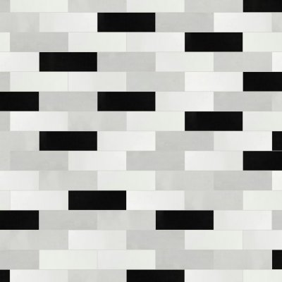 Qualis Ceramica Hamptons Collection Brickwork Mosaic Matte-Gloss Mix - 10.63" x 15.88"