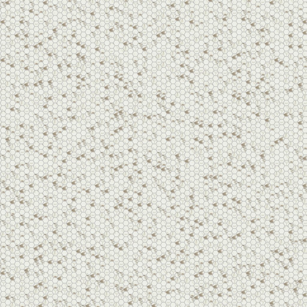 Daltile Uptown Glass Posh Sparkler, Hexagon, 1, Matte - Posh Sparkler