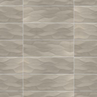 Qualis Ceramica Waves Tide Taupe 10X30W-7 - Grid