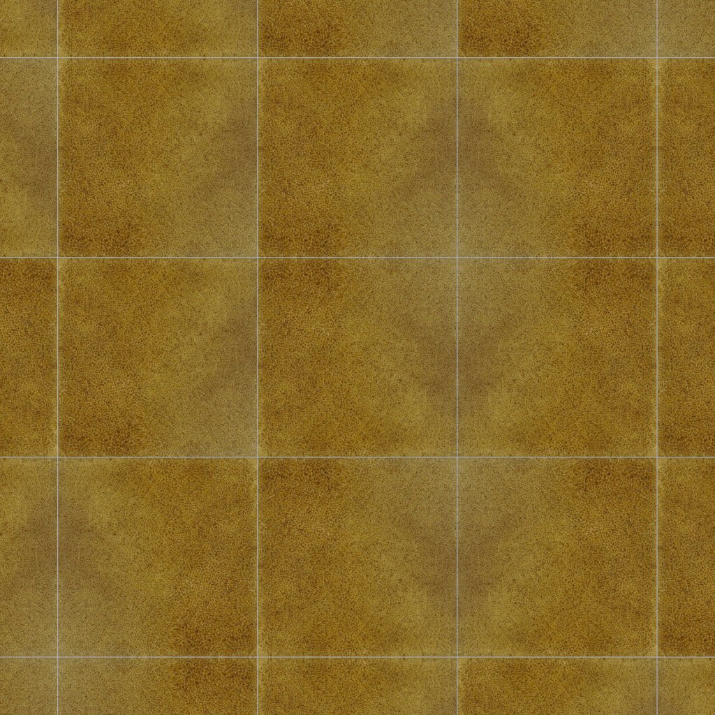 Marble Systems Mustard Crackled Ceramic Tile 16x16 - Mustard