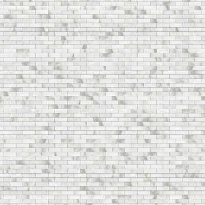 Calacatta Gold Polished 5/8x3 Marble Mosaic 12x12 - Calacatta Gold - 12" x 12" x 3/8"