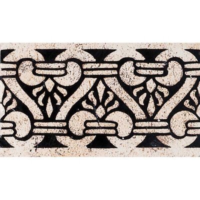 Marble Systems Heaton B-23b Glazed B-23b Ceramic Border Tiles 4x6 - Heaton B-23b - 4" x 6" x 3/8"