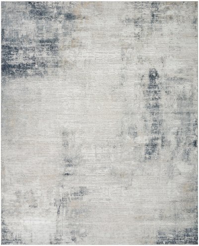Nourison Home Nourison Dekor DEK07 5'3" x 7' Grey Navy Modern Indoor Rug - 7'10" x 9'10"
